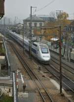 TGV  Lyria  in Liestal.
06.11.2011
 ...  Stefan Wohlfahrt 07.11.2011