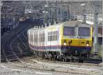 M 4 The IR Qui�vrain-Li�ge Guillemins headed by an M 4 control car arrives at its final destination an March 30th, 2009.