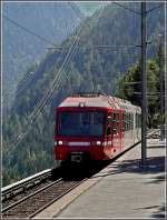 m-c-martigny---chatelard The Mont-Blanc Express BDeh 4/8 3 (SNCF Z 803) is running high up in the mountains between Finhaut and Le Tr�tien on August 3rd, 2008.