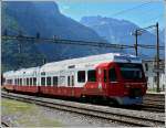 m-o-martigny---le-chable The Saint-Bernard Express RABe 527 513 to Le Ch�ble pictured in Martigny on August 3rd, 2008.