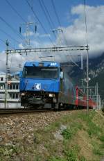 main-line Chur West, 14.09.2009, at 16.00: Ge 4/4 II with RE 910 to St. Moritz. 