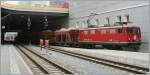 main-line Rhb Ge 4/4 I 603 with a cargo train in Chur.
10.05.2010