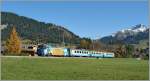 mob-montreux-berner-oberland-bahn MOB Ge 4/4 with a Golden Pass local train by Gstaad. 
05.11.2010