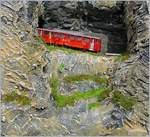The  Brienz Rothorn Bahn  Bhm 2/4 21 on the way to the summit.