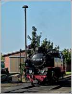 Molli The steam engine 99 2323-6 of the Mecklenburgische B�derbahn Molli pictured in K�hlungsborn West on September 25th, 2011.