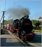 Molli The Molli is arriving at the stop K�hlungsborn Mitte on September 25th, 2011.