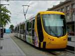 Mulhouse Sol�a Alstom Citadis 300 tram N� 2017 taken at Mulhouse on June 19th, 2010.