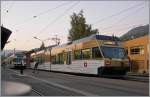 mvr-cev CEV GTW 2/4 (?!) 7003 in the new GoldenPass color in Blonay. 
15.10.2011