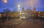 Tram GVB 2149 Line 9 at the Central Station in Amsterdam.