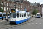 GVBA Tram 834 in front of the central station. Amsterdam 27-05-2011