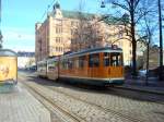 Norrkoping Tram nr 64 R�dhuset 2010 - 03 - 20. 