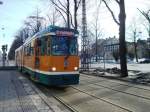 Norrkoping Tram nr 67 �stra Promenaden 2010 - 03 - 20. 