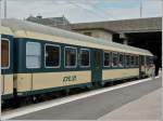 Passenger wagons The heritage CFL Wegmann wagon ABD 51 82 81-40 486 pictured in Metz on June 22md, 2008.