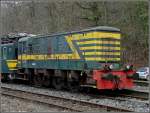 PFT-TSP Heritage Diesel engine 8428 photographed in Spontin on December 7th, 2008.