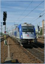 The PKP EU44 370 008 is arriving with the Berlin-Warszawa-Express in Berlin East Station.