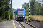 SA 103-008 arriving at the railway station of Darłowo in Poland. August 22 2020.