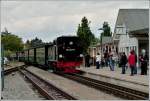 Rasender Roland A R�BB train is arriving in Binz on September 22nd, 2011.