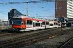 rbs-regionalverkehr-bern-solothurn ABe 4/12 from Solothurn to Bern is leaving Worblaufen Station.
26.02.2010