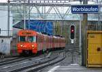 rbs-regionalverkehr-bern-solothurn S 8 to Bern in Worblaufen. 
26.02.2010