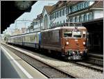 re-425-bls-re-4-4 BLS Re 4/4 195 is heading a local train in Thun on August 4th, 2008.