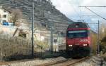 Re 460 Re 460 003-7 with CIS EC to Lausanne.
11.03.2009
