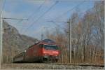 Re 460 SBB Re 460 040-9 near Martigny. 
23.02.2011