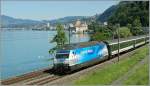 Re 460 The Re 460024-3 by the Castle of Chillon. 
04.07.2011