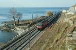 A Re 460 with his IR to Brig by Rivaz. ...