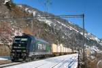 RTS RTS RE 185 570-9 in Hohtenn.
17.11.2007