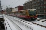 S-Bahn Berlin DB 481 341-6 on 10.1.2010 at Berlin-Alexanderplatz.
