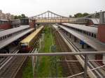 Berlin-Gesundbrunnen on September 5th 2011. The train is leaving the ...
