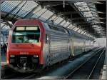 S-Bahn Zurich 450 007-0 is waiting for passengers at the main station of Z�rich on December 27th, 2009.
