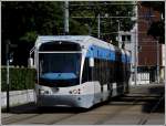 Saarbahn Tram N� 1020 is arriving at the stop Landwehrplatz in Saarbr�cken on May 29th, 2011.