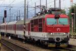 With an IC Kosice->Bratislava ZSSK 350 015 calls at Zilina on 15 May 2018.