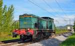 Diesel locomotive 642-188 is running through Maribor-Tabor on the way to Maribor-Tezno.