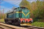 Diesel loc 643-042 is running through Maribor-Tabor on the way to Tezno yard. /22.10.2013