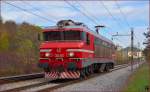 Electric loc 363-031 is running through Maribor-Tabor on the way to Tezno yard. /8.11.2013