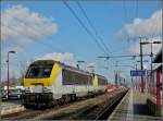 Serie 13 HLE 1332 and 1330 are running through the station of P�tange on February 8th, 2011.