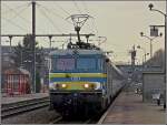 Serie 15 1501 photographed on March 30th, 2009 at the station of Gouvy. It was one of the last services of this engine.