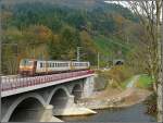 Serie 2000 Z 2012 is crossing the S�re Bridge near Michelau on October 26th, 2008.