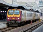 Serie 2000 Z 2004 is waiting for passengers at the station of Luxembourg City on February 8th, 2011.