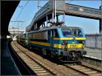 Serie 21 Several engines of the S�rie 21 pictured at the station of Oostende on September 14th, 2008.