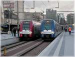 Red and blue trains ...  De Rond Hans und Jeanny 13.05.2011