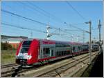 Serie 2200 2222 is running between P�tange and Rodange on October 1st, 2011.