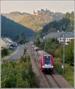 Serie 2200 2205 is running through Michelau on October 24th, 2011.