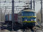Serie 26 S�rie 26 double header is hauling a freight train through the station Gent Sint Pieters on February 14th, 2009. 