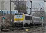 Serie 3000 3008 heading the IR Liers-Luxembourg City is arriving at Mersch on February 18th, 2010.