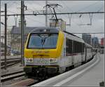 Serie 3000 3002 is leaving the station of Luxembourg City on February 24th, 2009.