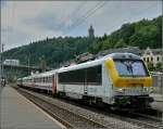 3008 with SNCB I 10 wagons photographed in Clervaux on ...