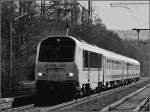 Serie 3000 3012 with SNCB I 10 wagons is arriving at Wilwerwiltz on February 8th, 2011.